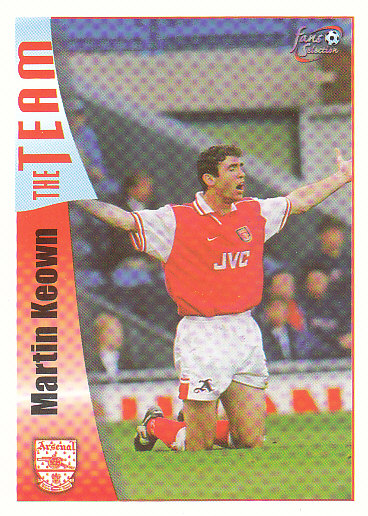 Martin Keown Arsenal 1997/98 Futera Fans' Selection #18
